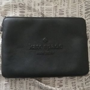 Kate Spade laptop case.  Black new with tags
